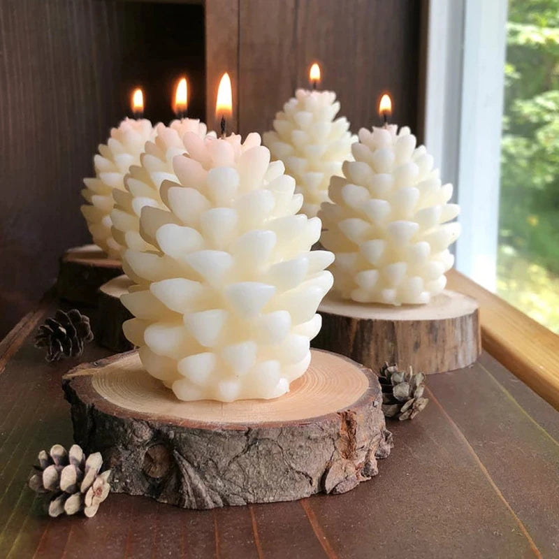 3D Pine Cones Silicone Mold for Candle, Wax, and Baking - My Neatology