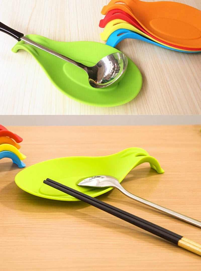 Silicone Spoon Rest - Kitchen Utensil Holder - My Neatology 