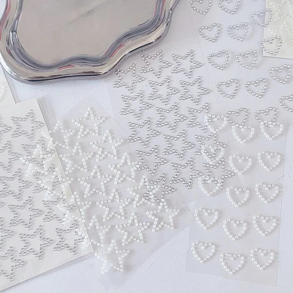 DazzlePearl – 3D Heart & Star Stickers - My Neatology