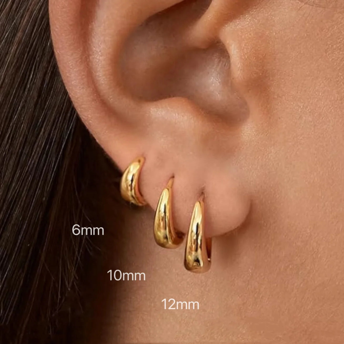 Golden Drops Hoops - My Neatology