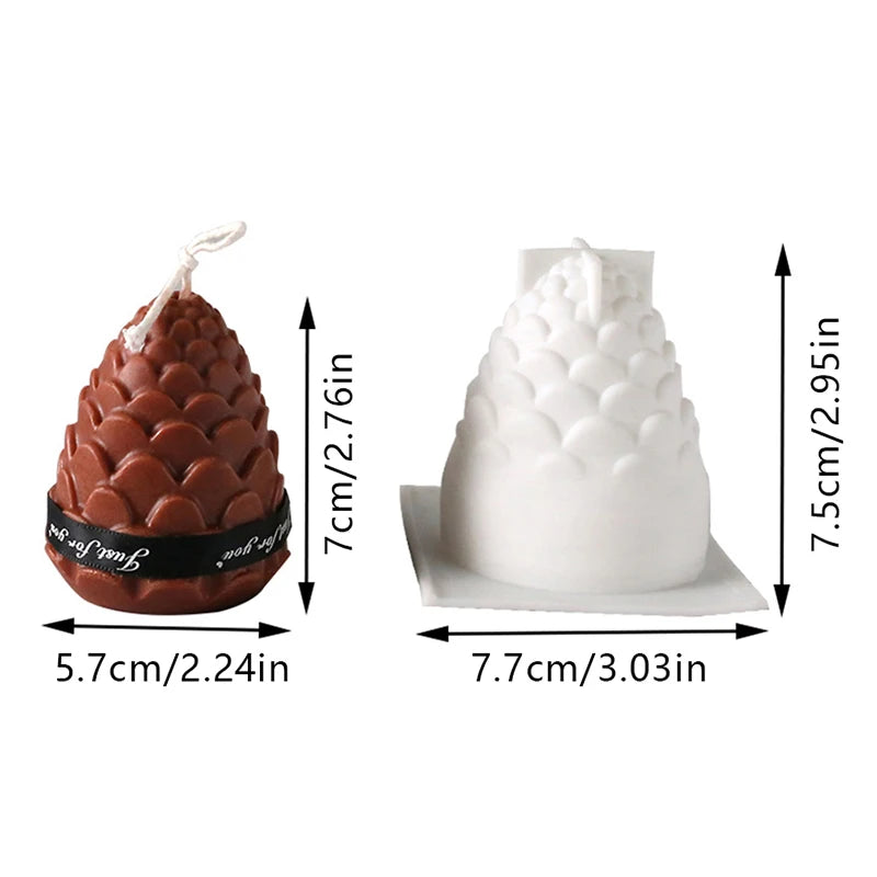 3D Pine Cones Silicone Mold for Candle, Wax, and Baking - My Neatology