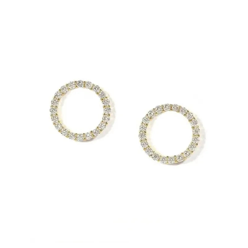 Delicate Small Circle Stud Earrings - My Neatology