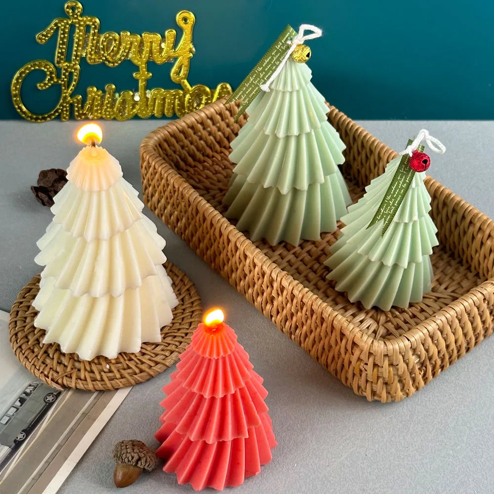 3D Geometric Pine Silicone Candle Mold - My Neatology