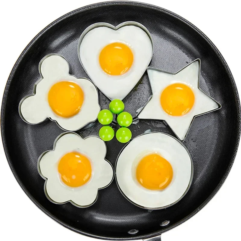 Stainless Steel Egg and Pancake Molds - Set of 5 - My Neatology