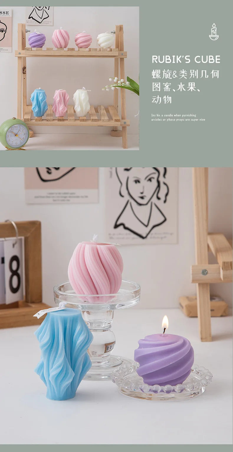 Swirl Essence Candle – Aesthetic Aromatic Decor - My Neatology 