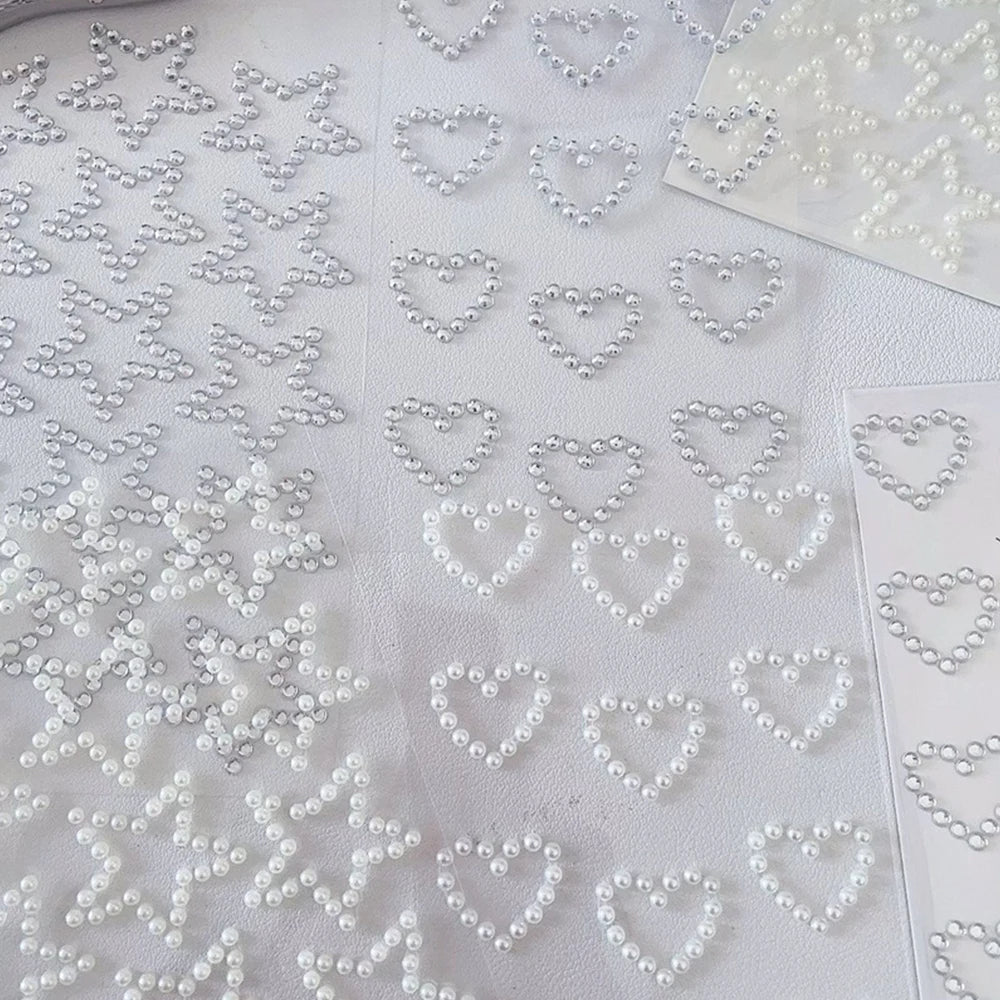 DazzlePearl – 3D Heart & Star Stickers - My Neatology 