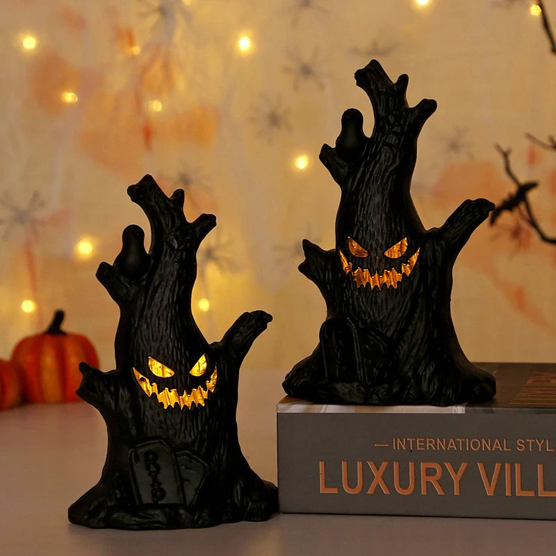 Spooky Glow Ghost Tree Light – Eerie Elegance for Halloween Decor - My Neatology 