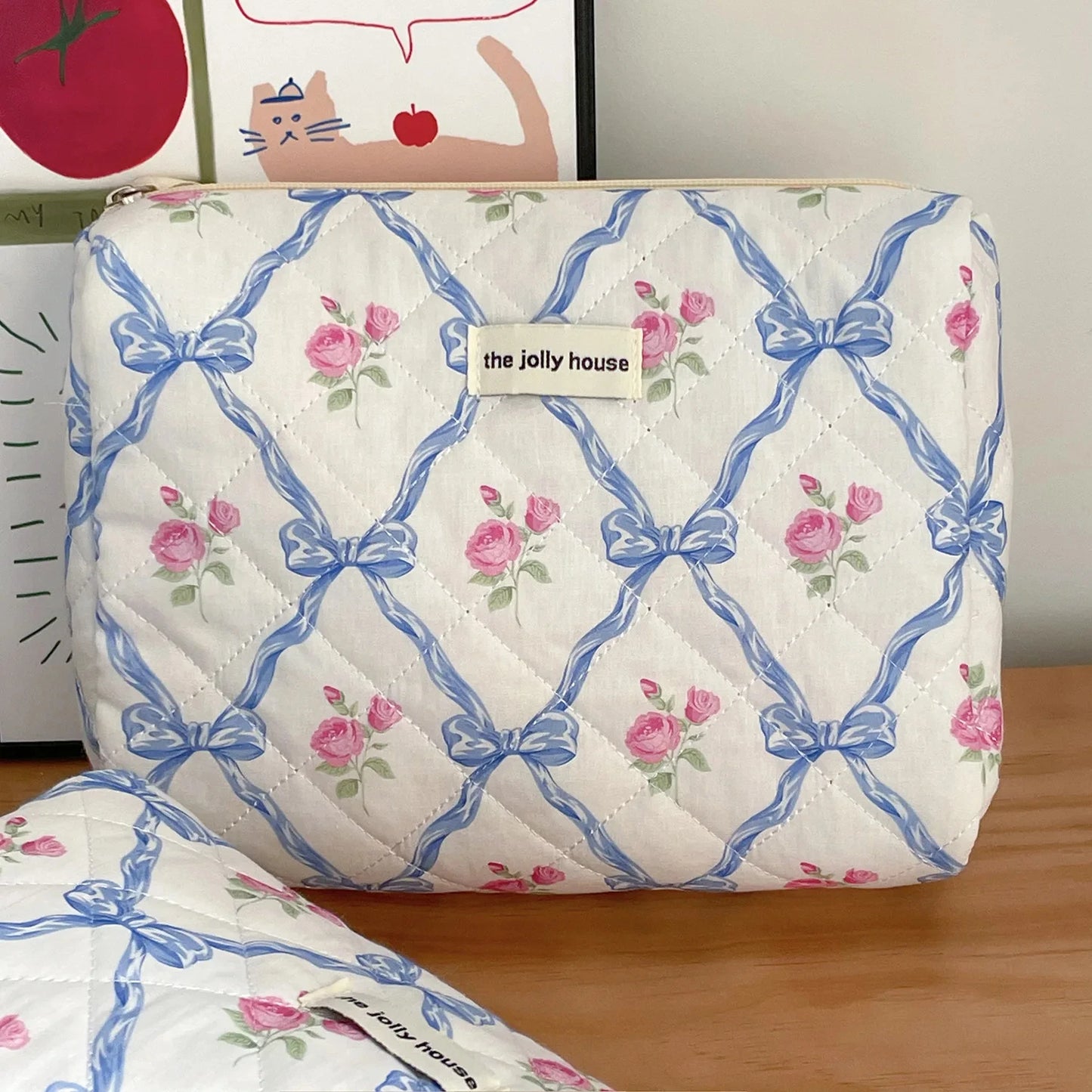 Floral Canvas Travel Cosmetic Bag Set - My Neatology