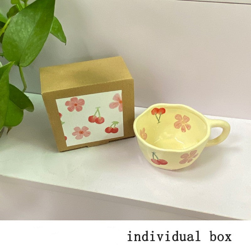 Irregular Flower Ceramic Mug – Hand Pinched Korean Style - My Neatology 