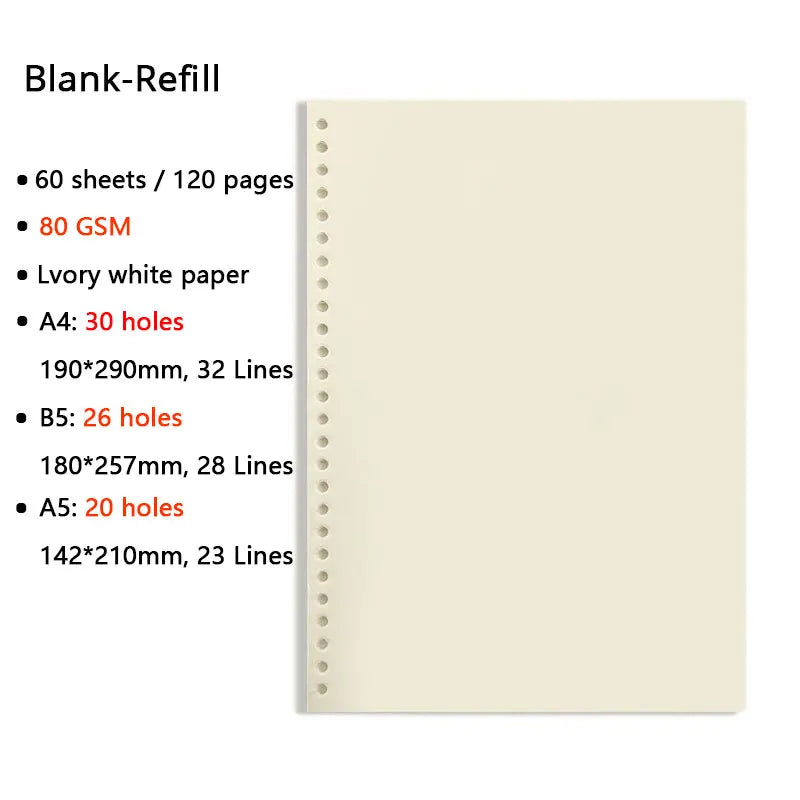 Refill Loose Leaf Notebook - My Neatology