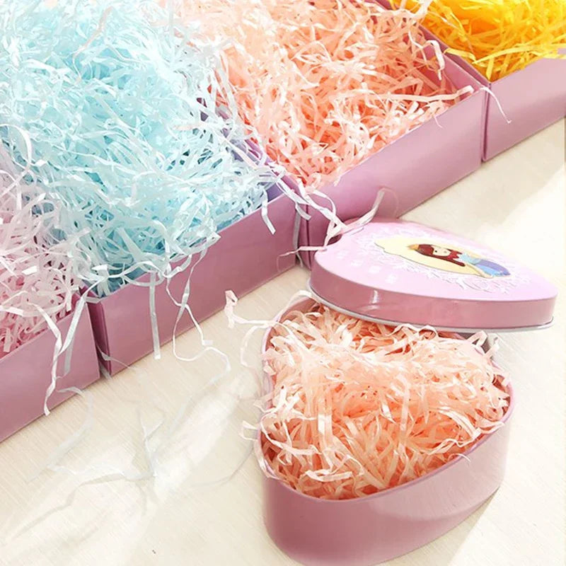 100g Colorful Shredded Crinkle Raffia Paper - My Neatology