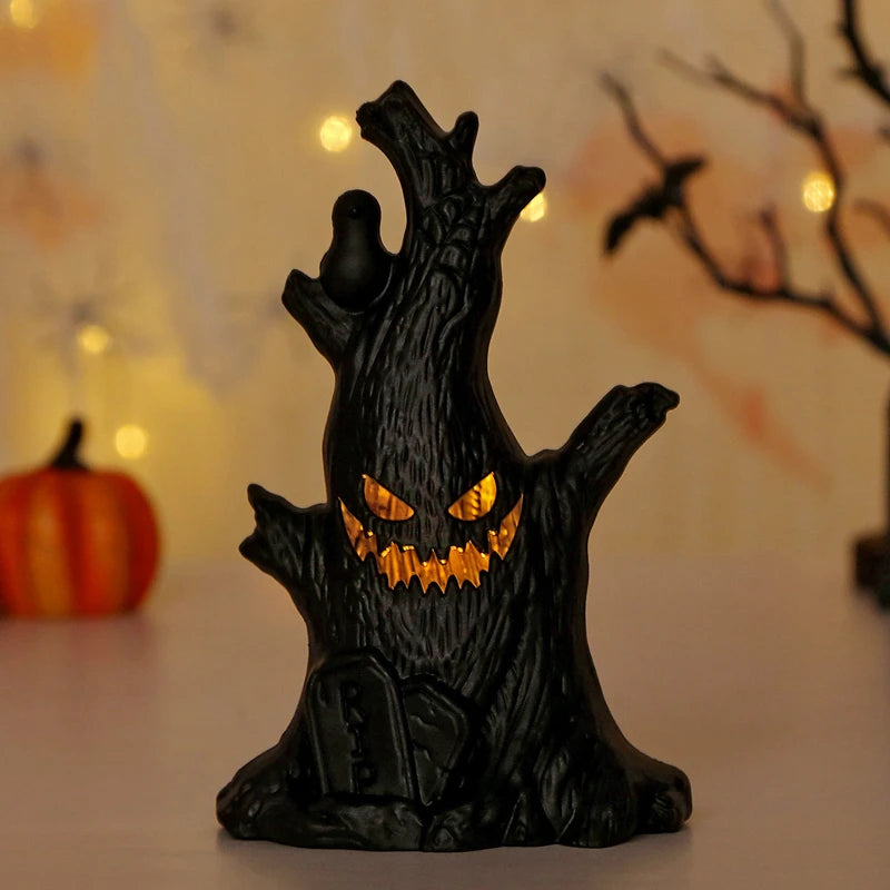 Spooky Glow Ghost Tree Light – Eerie Elegance for Halloween Decor - My Neatology 