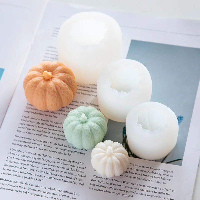 Pumpkin Silicone Candle Mold for Crafts and Baking - My Neatology