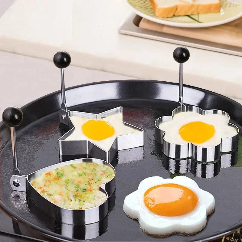 Stainless Steel Egg and Pancake Molds - Set of 5 - My Neatology 