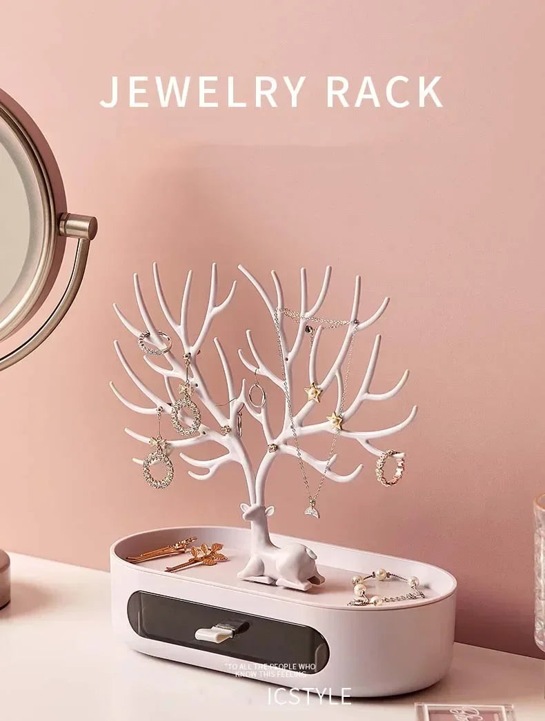 Jewellery Tree With Drawer - My Neatology 