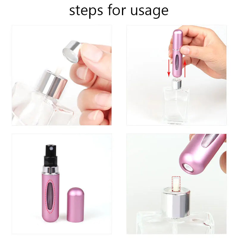 5ml Portable Perfume Refill Atomizer – Travel-Friendly Mini Spray Bottle - My Neatology