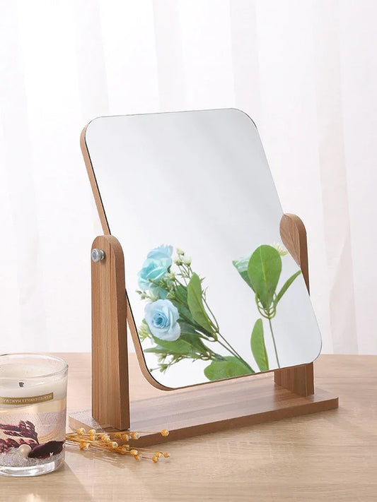 Natural Wood Vanity Mirror - My Neatology