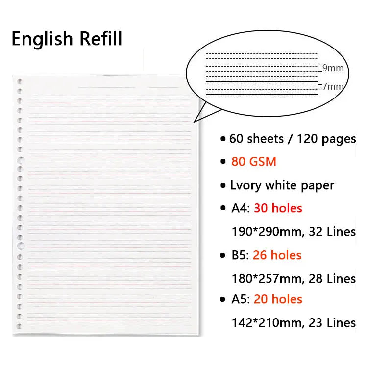 Refill Loose Leaf Notebook - My Neatology