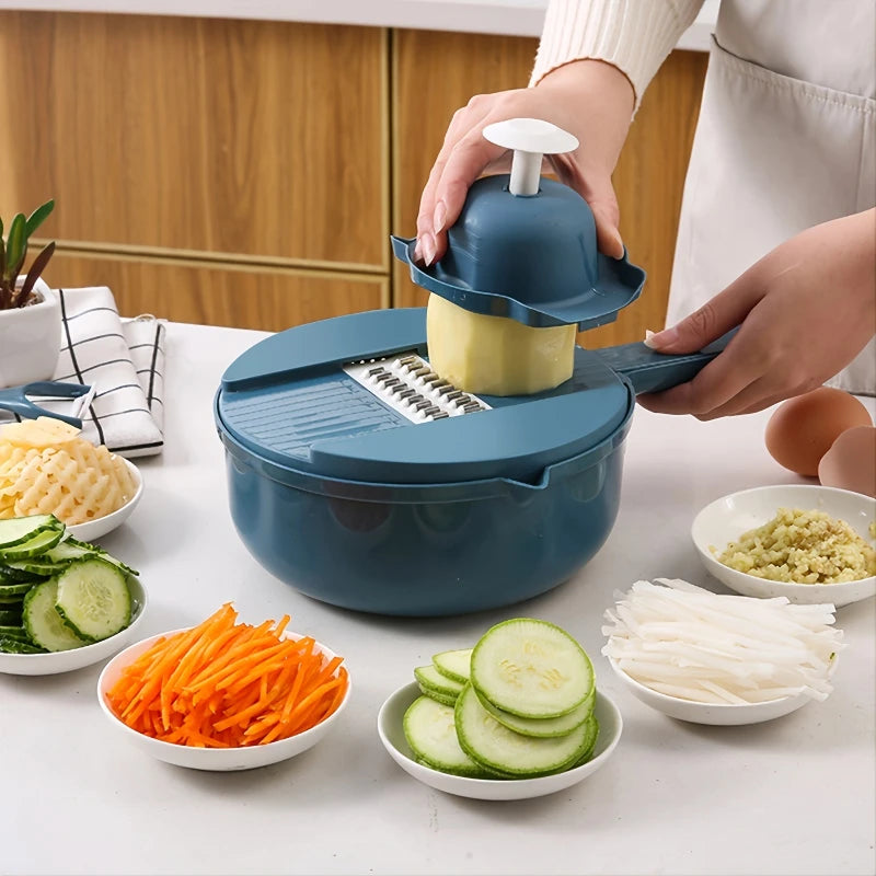 12-in-1 Multi-Functional Vegetable Chopper and Slicer - Your Ultimate Kitchen Companion - My Neatology