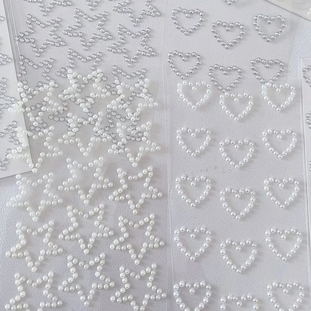 DazzlePearl – 3D Heart & Star Stickers - My Neatology