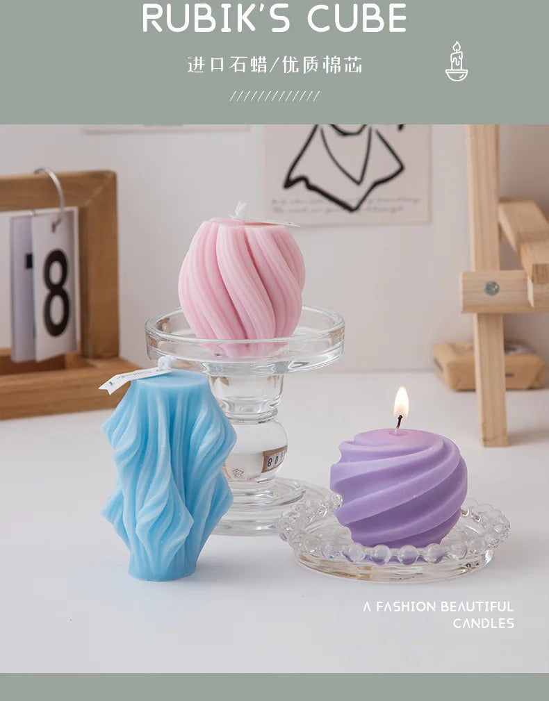 Swirl Essence Candle – Aesthetic Aromatic Decor - My Neatology 