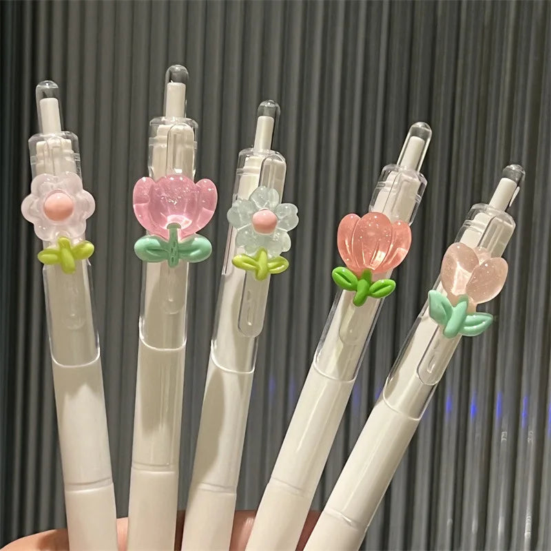 Kawaii Flower Gel Pens (2 PCS Random) - My Neatology