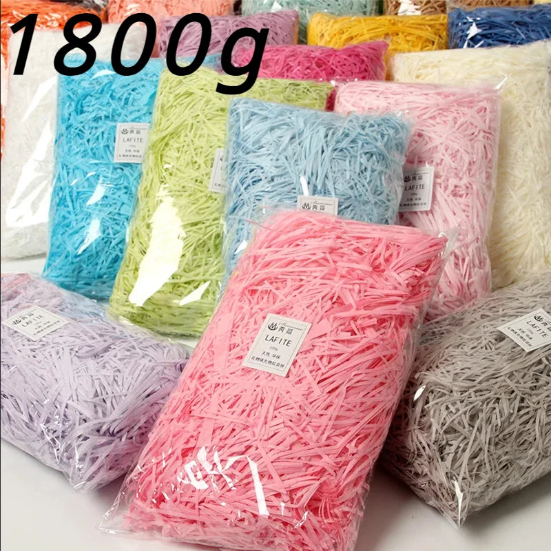 100g Colorful Shredded Crinkle Raffia Paper - My Neatology