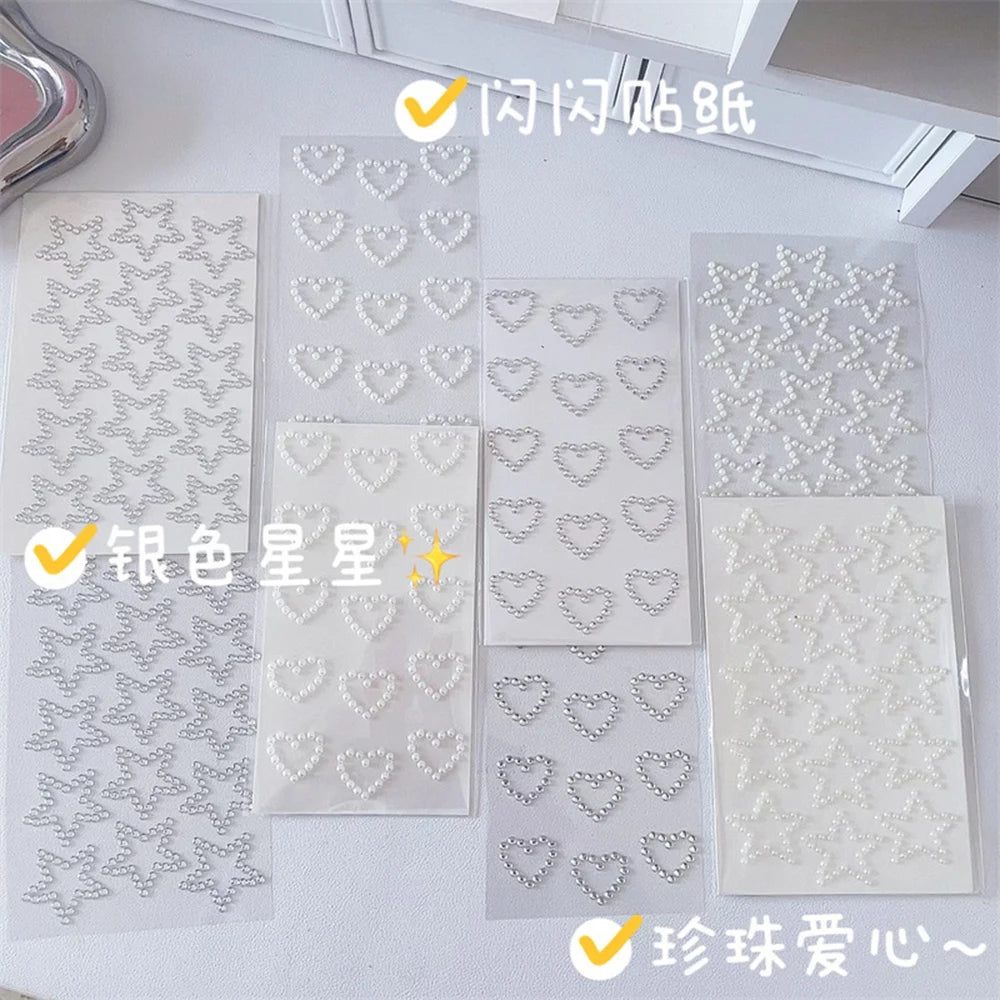 DazzlePearl – 3D Heart & Star Stickers - My Neatology