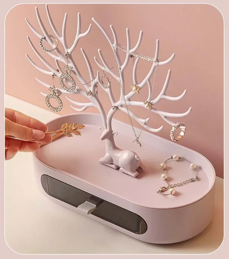 Jewellery Tree With Drawer - My Neatology 