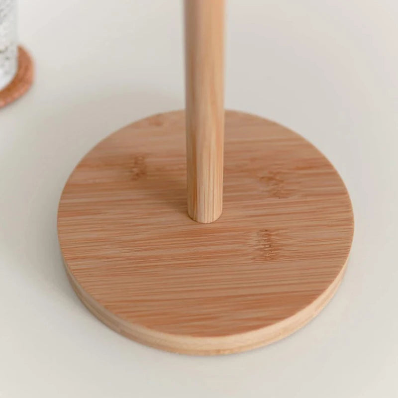 SHNGki Bamboo Paper Towel Holder - My Neatology