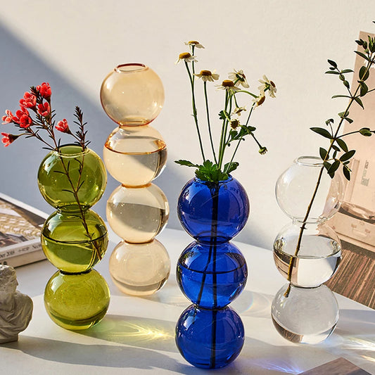 Nordic Glass Bubble Vase - My Neatology