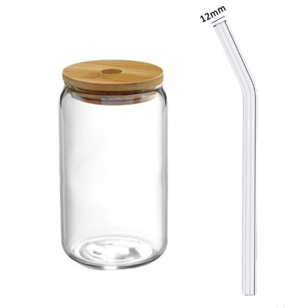 Glass Cup With Lid and Straw – 350ml/550ml - My Neatology 