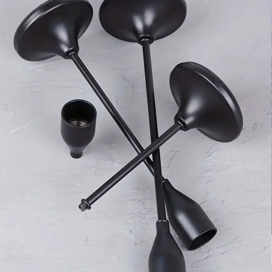 European Style Black Taper Candle Holders – Set of 3 - My Neatology