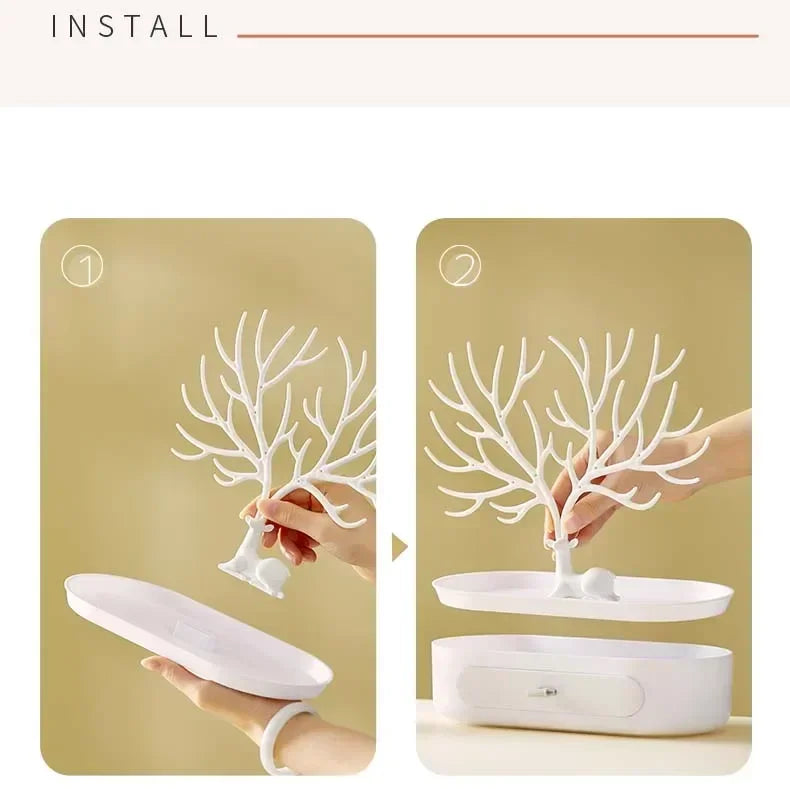 Jewellery Tree With Drawer - My Neatology 