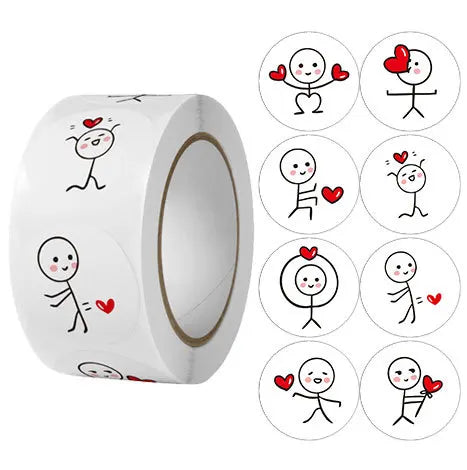 LoveStick Roll - Stickman Cartoon Stickers - My Neatology